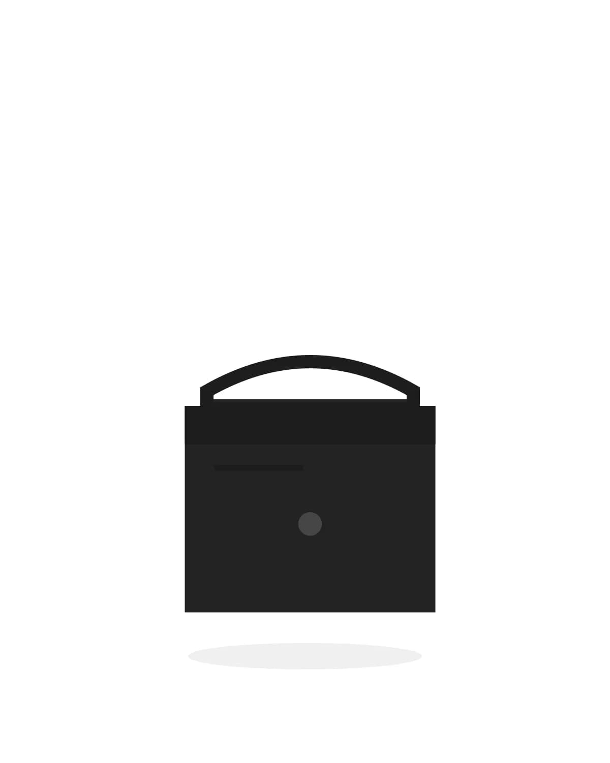Leather Belt Bag — Black
