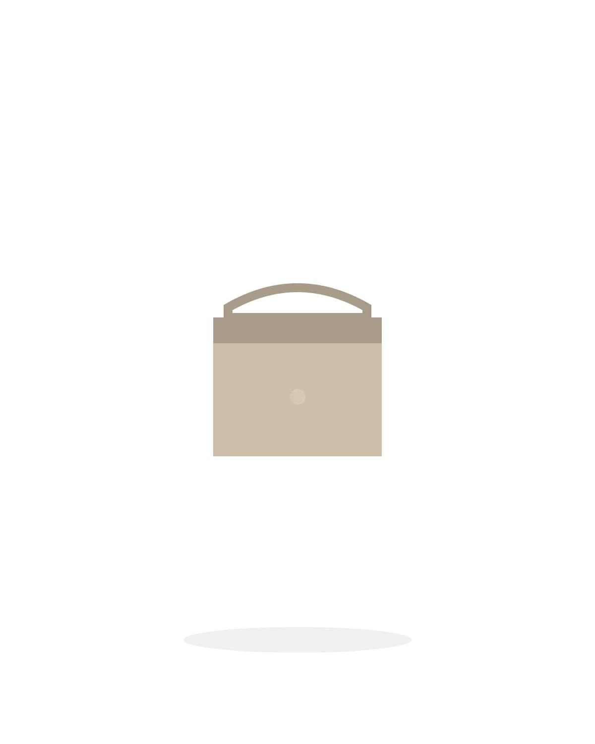 Soft Leather Tote — Sand