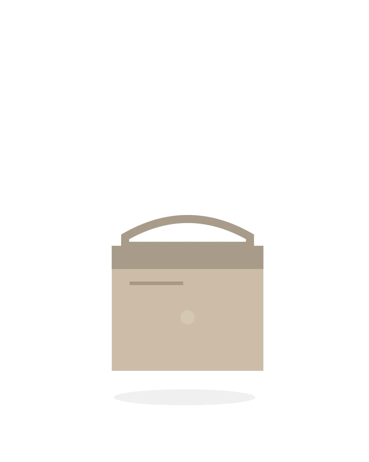 Soft Leather Tote — Sand