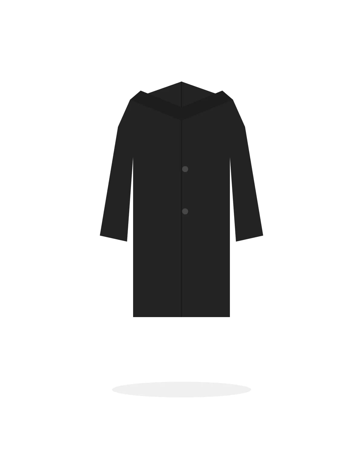 Tailored Wool Blazer — Black