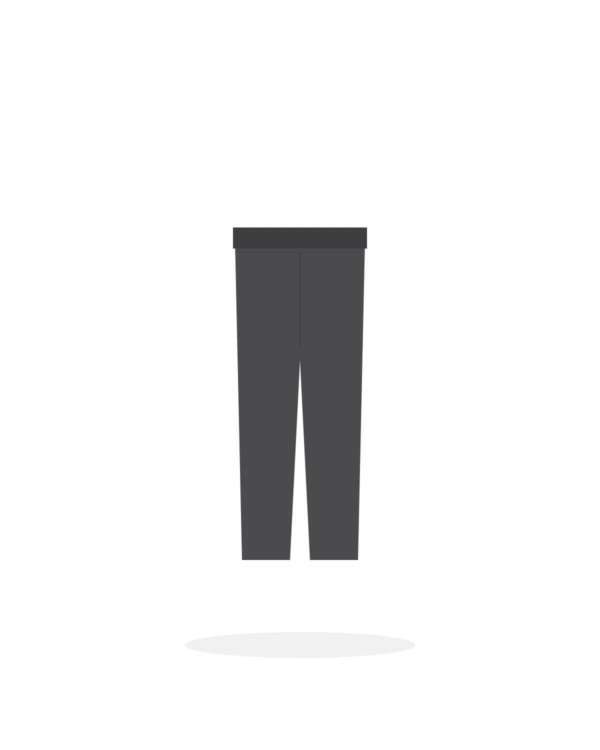 Wide-Leg Trousers — Graphite